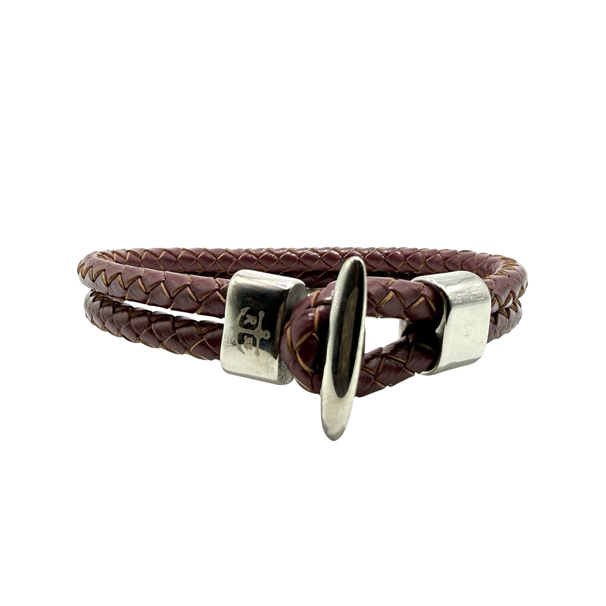 Bracciale Bitta in pelle Borgogna