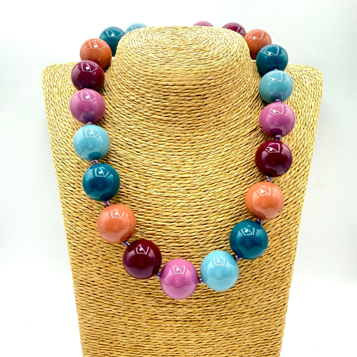 Collana sfere in Resina Multicolor 4