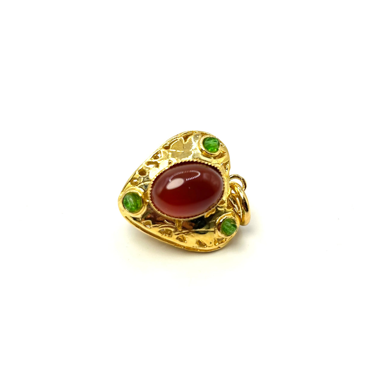 Charm Lanterna Cuore Corniola