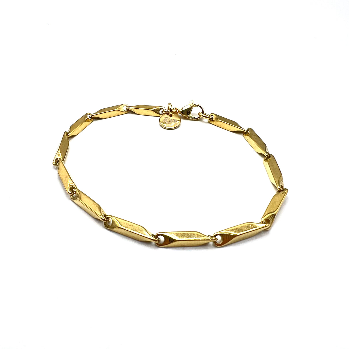 Bracciale Segmenti acciaio Dorato