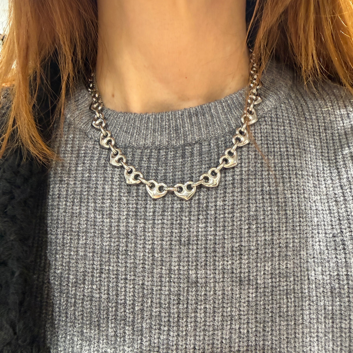 Collana Marinara Cuore Silver