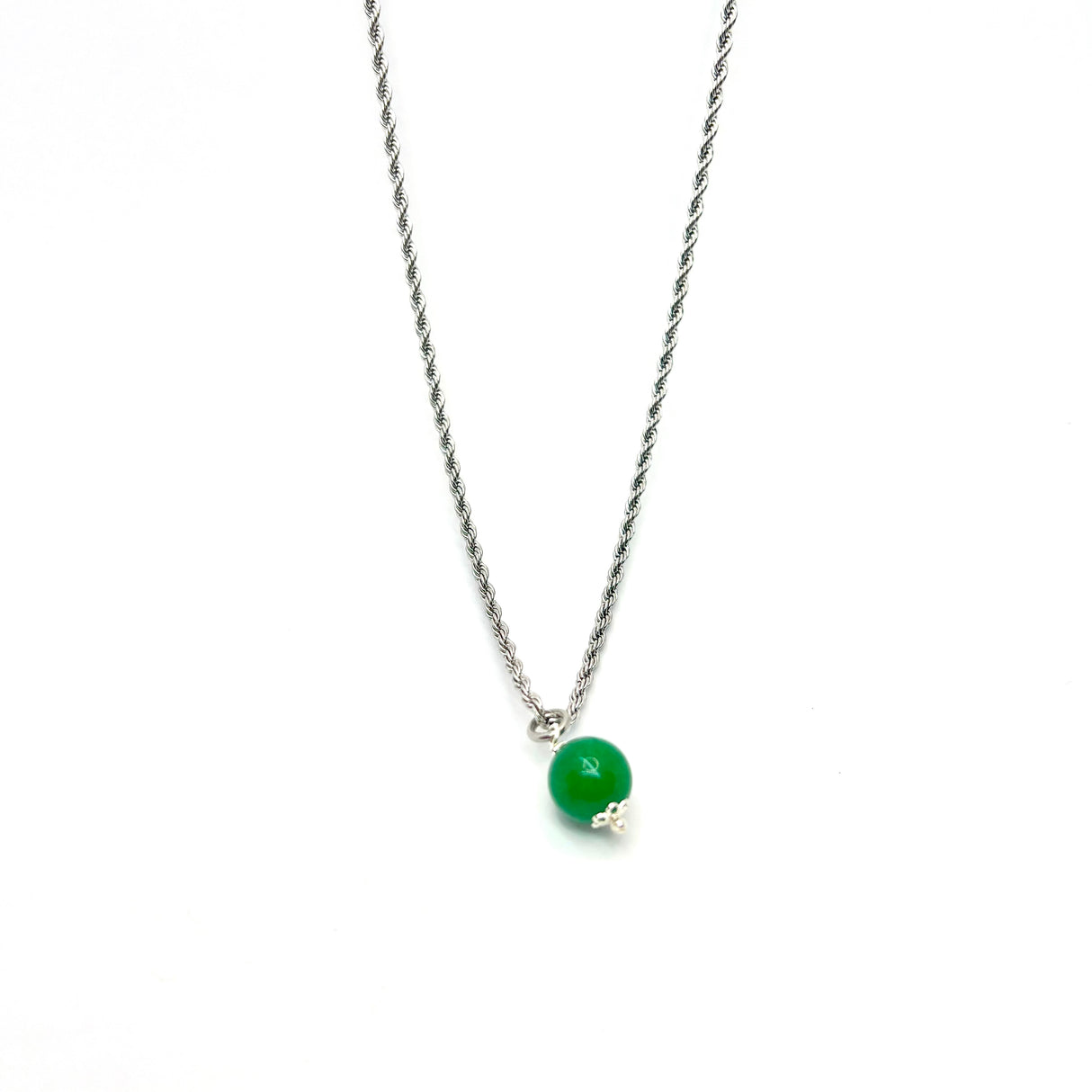 Collana Torcione Giada Verde