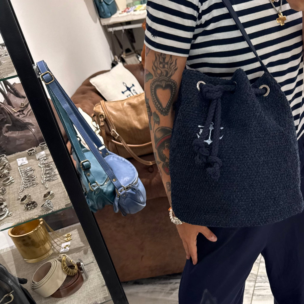 Secchiello Canvas Blu
