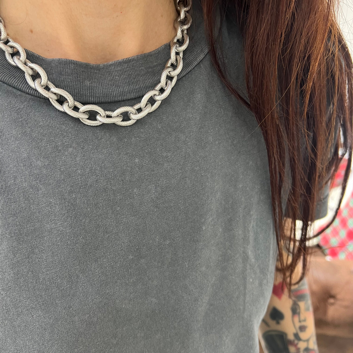 Collana Rolò rigata