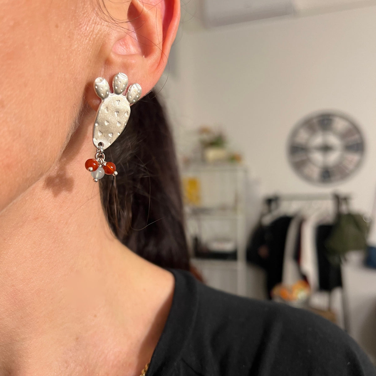 Orecchini Fico d'India Argento925