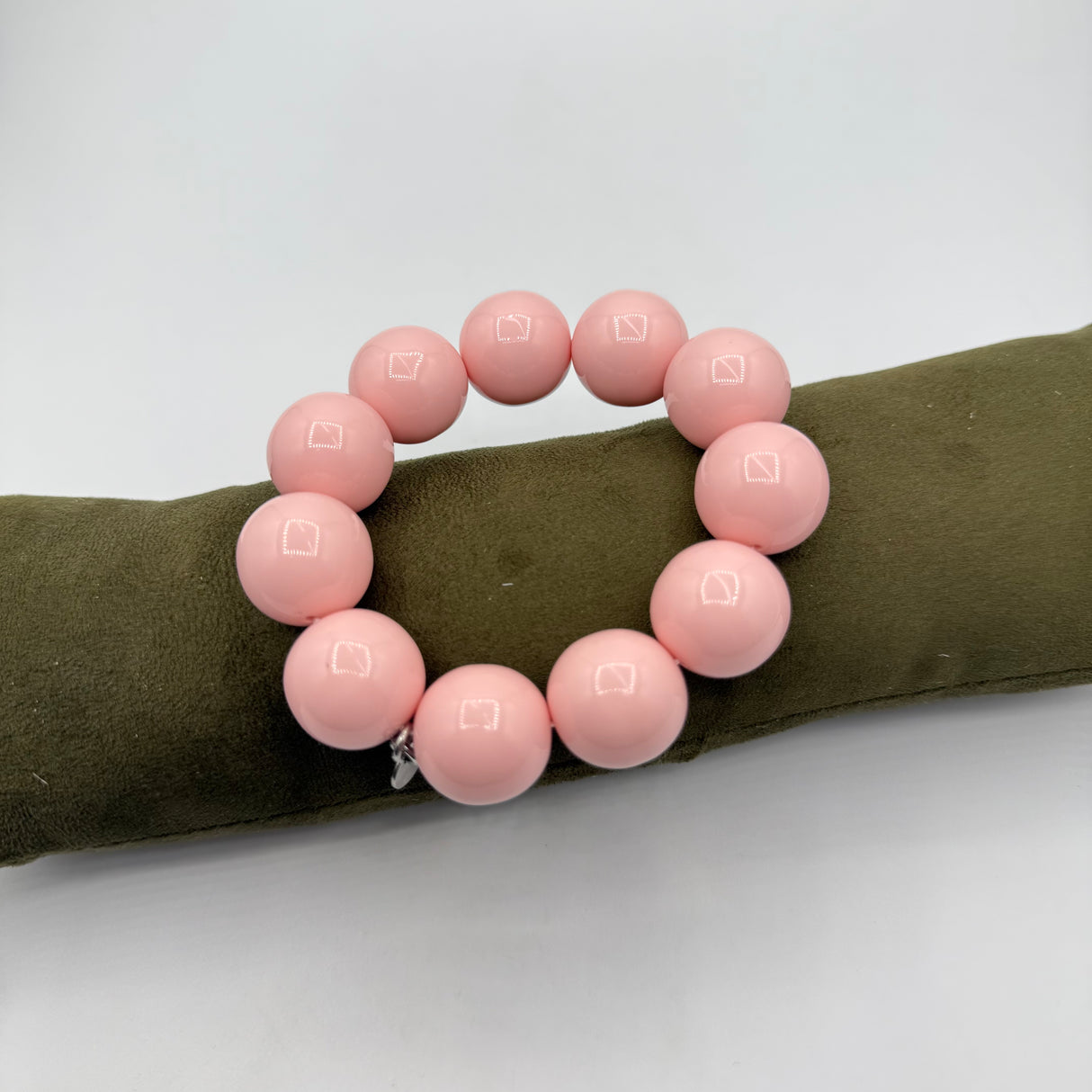 Bracciale sfere in Resina Pink Babol