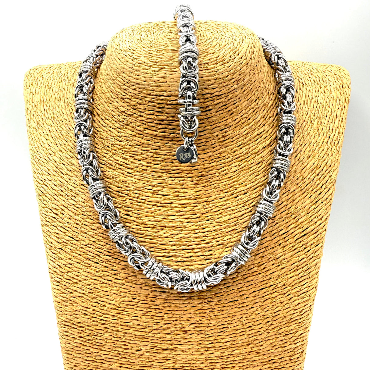 Collana e bracciale Bizantina Anelli ritorti DUO