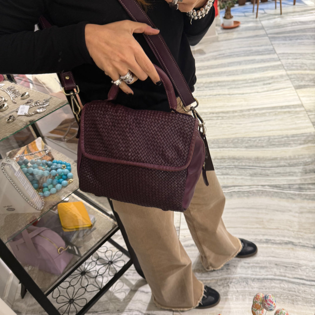 Borsa Pimma Big Borgogna