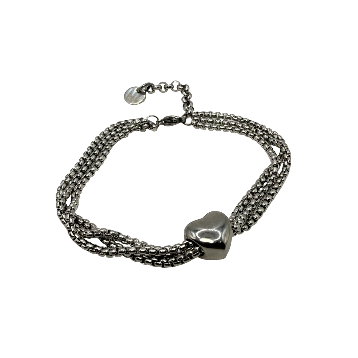 Bracciale pepita cuore Acciaio inossidabile