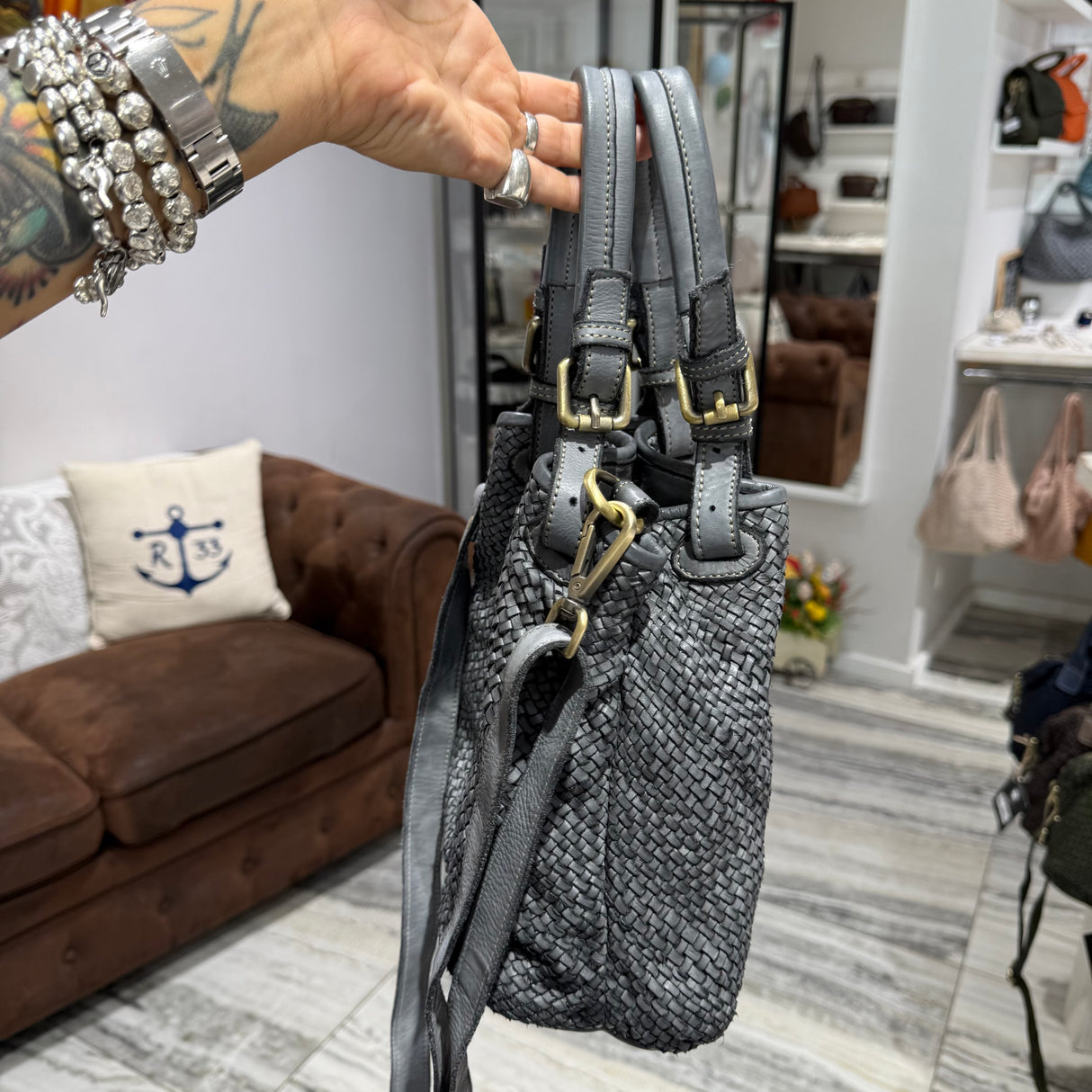 Borsa Rachele Small Grigio chiaro