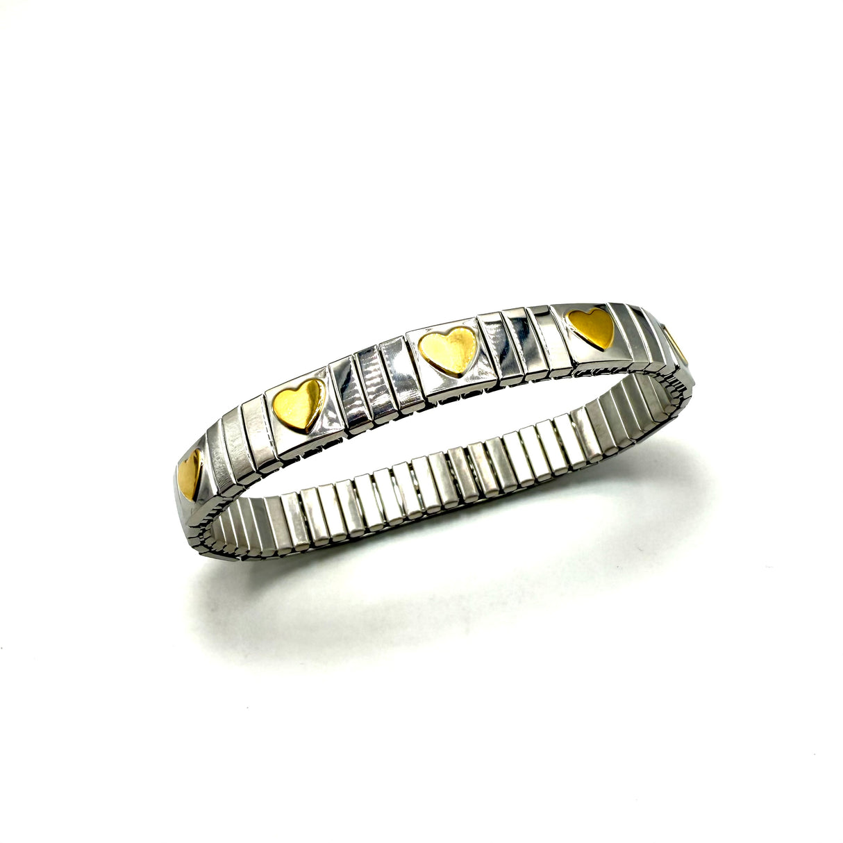 Bracciale tubogas cuori Acciaio inossidabile