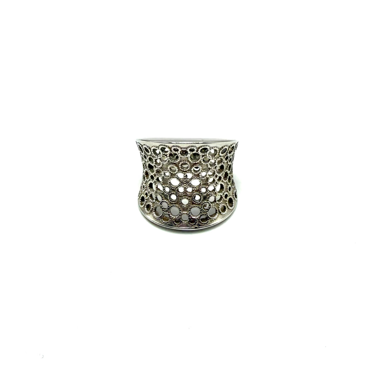 Anello Fascia Etrusca traforata Argento925