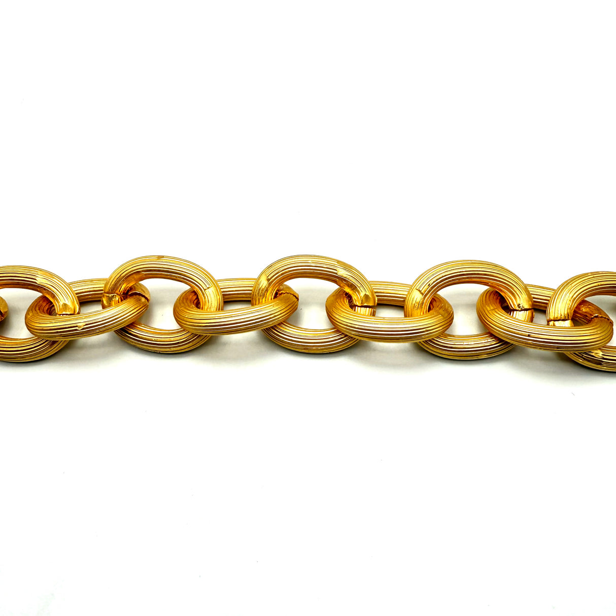 Bracciale Rolo' Oro opaco rigato