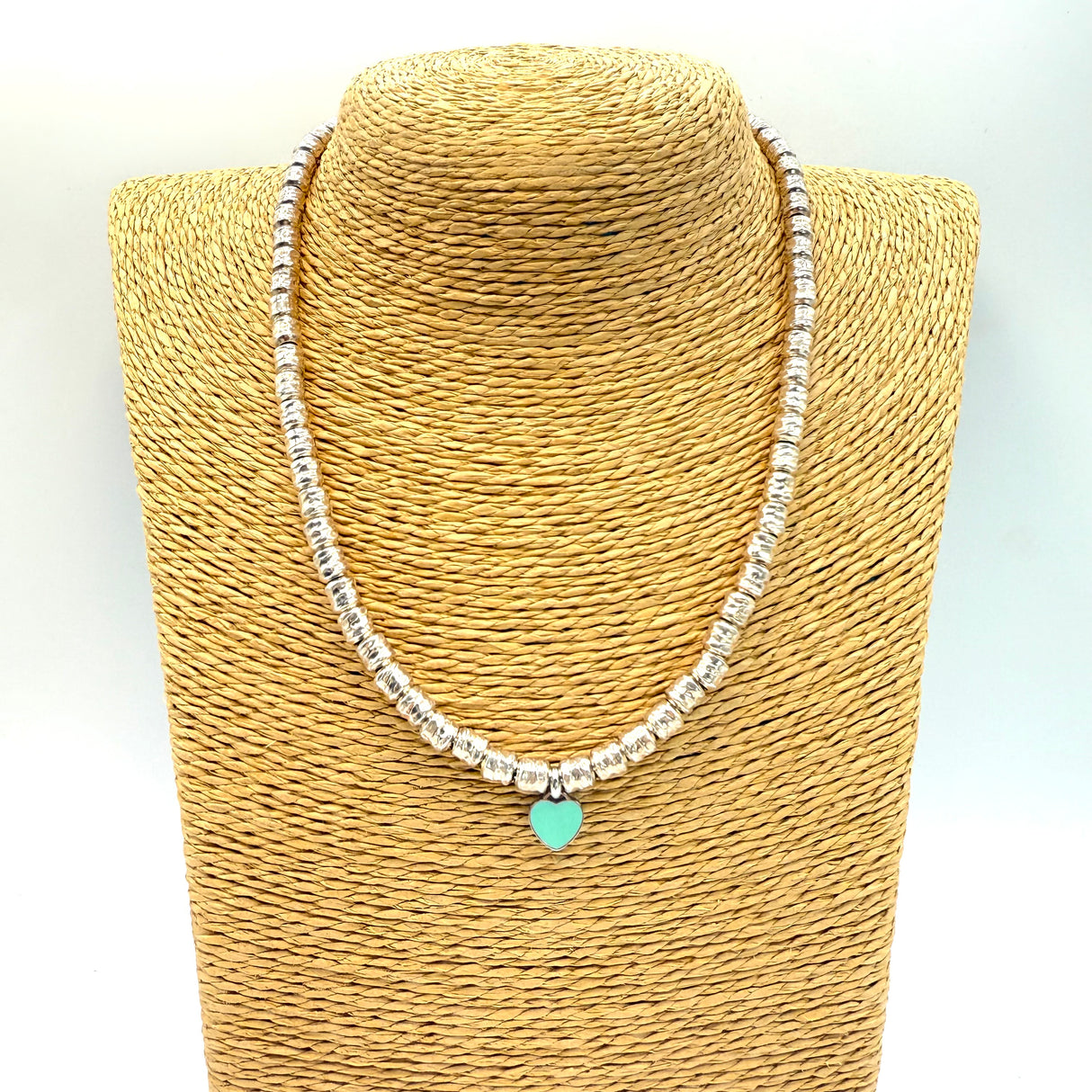 Collana pepite small e Cuore Argento925