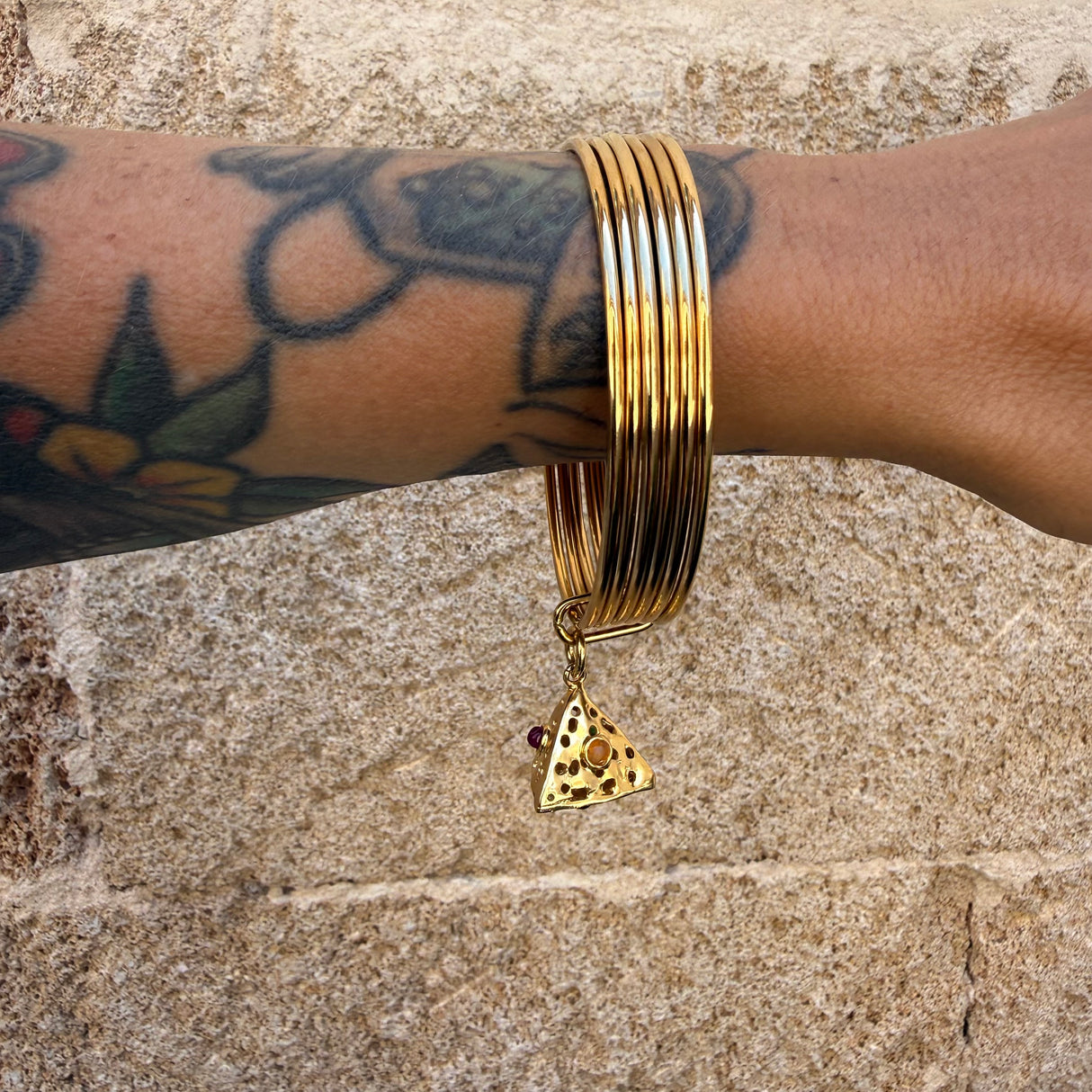 Bracciale 6 fili Lanterna Piramide