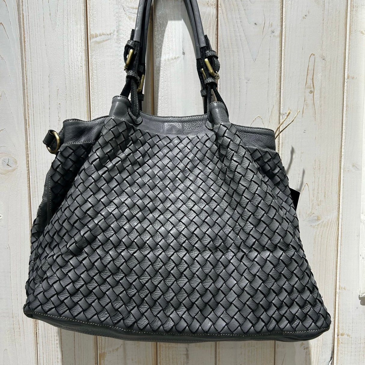 Borsa Intreccio Big Grigio