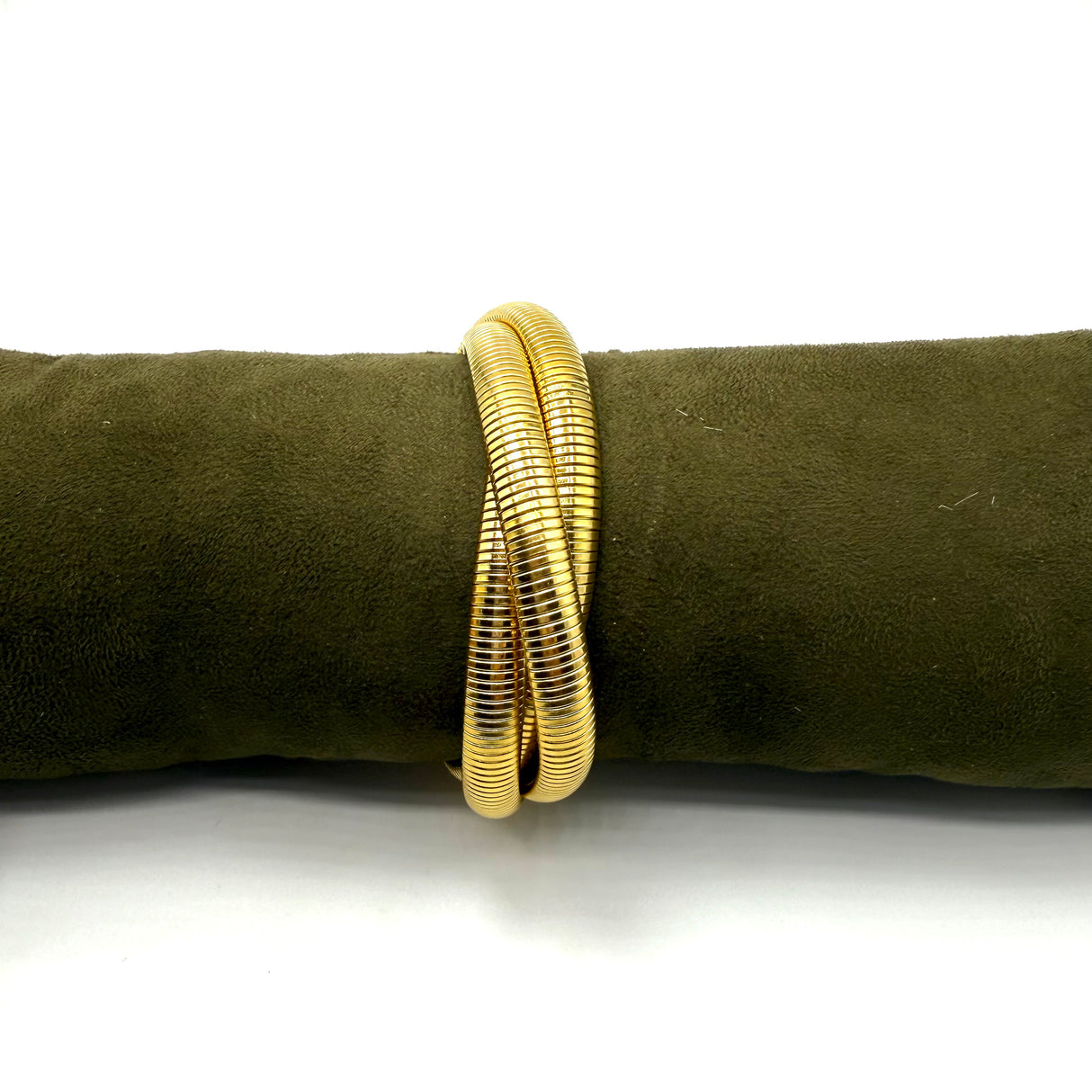 Tris Bracciali Tubogas Dorato