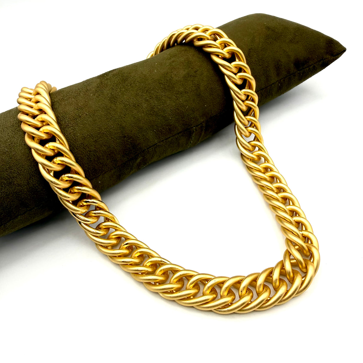 Collana Grumetta Spina di pesce Oro opaco