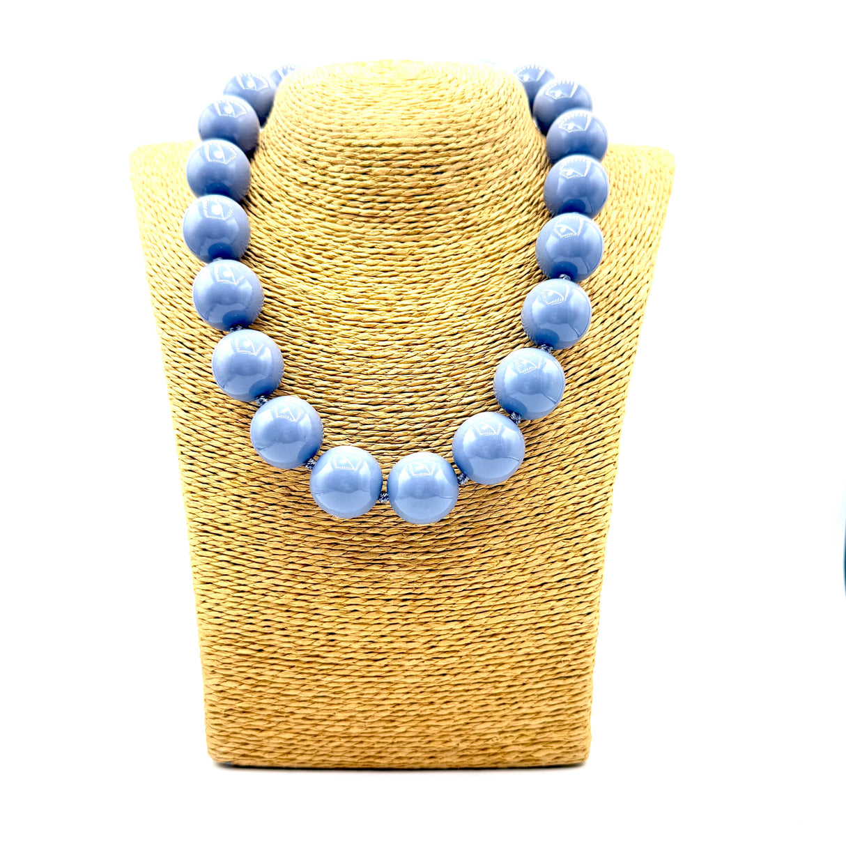 Collana sfere in Resina Grigio Glicine