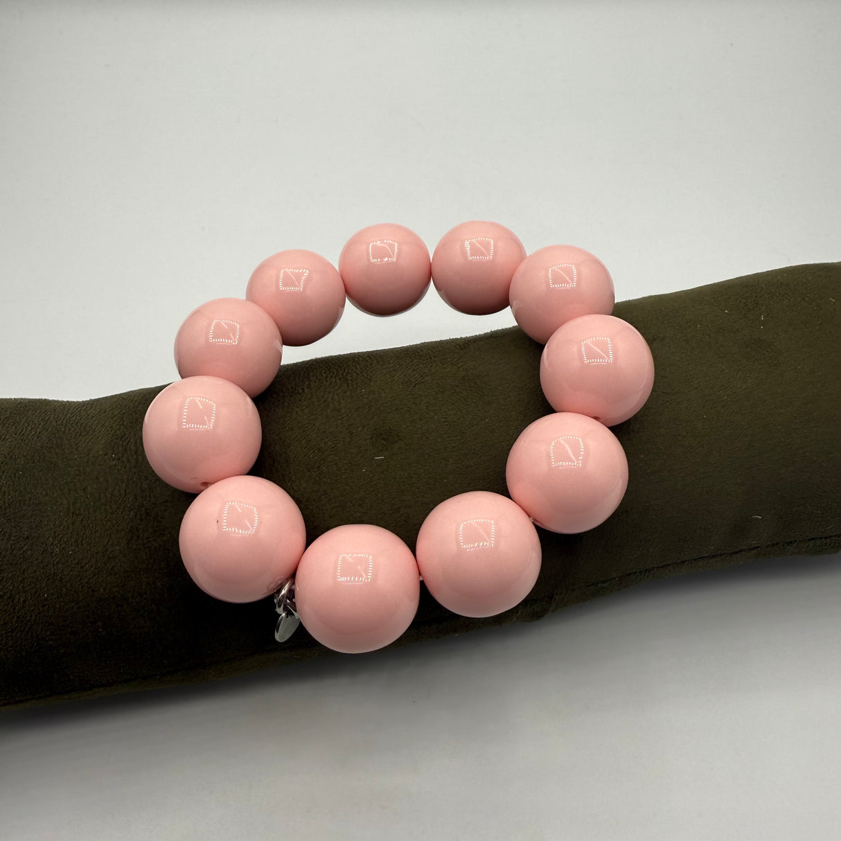 Bracciale sfere in Resina Pink Babol