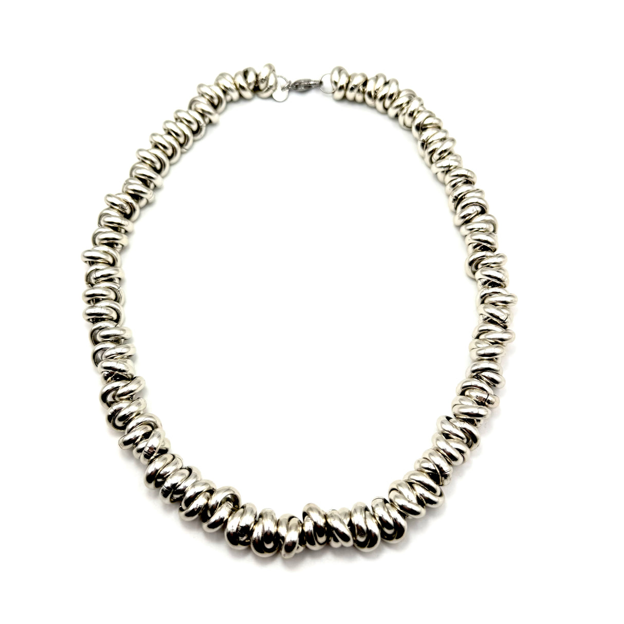 Collana anellini Alluminio Silver