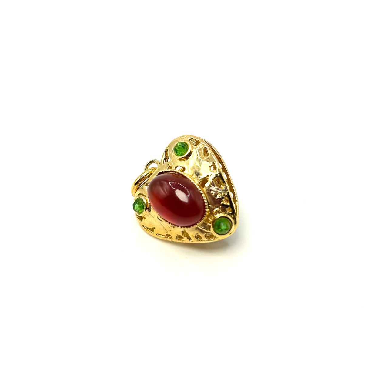 Charm Lanterna Cuore Corniola