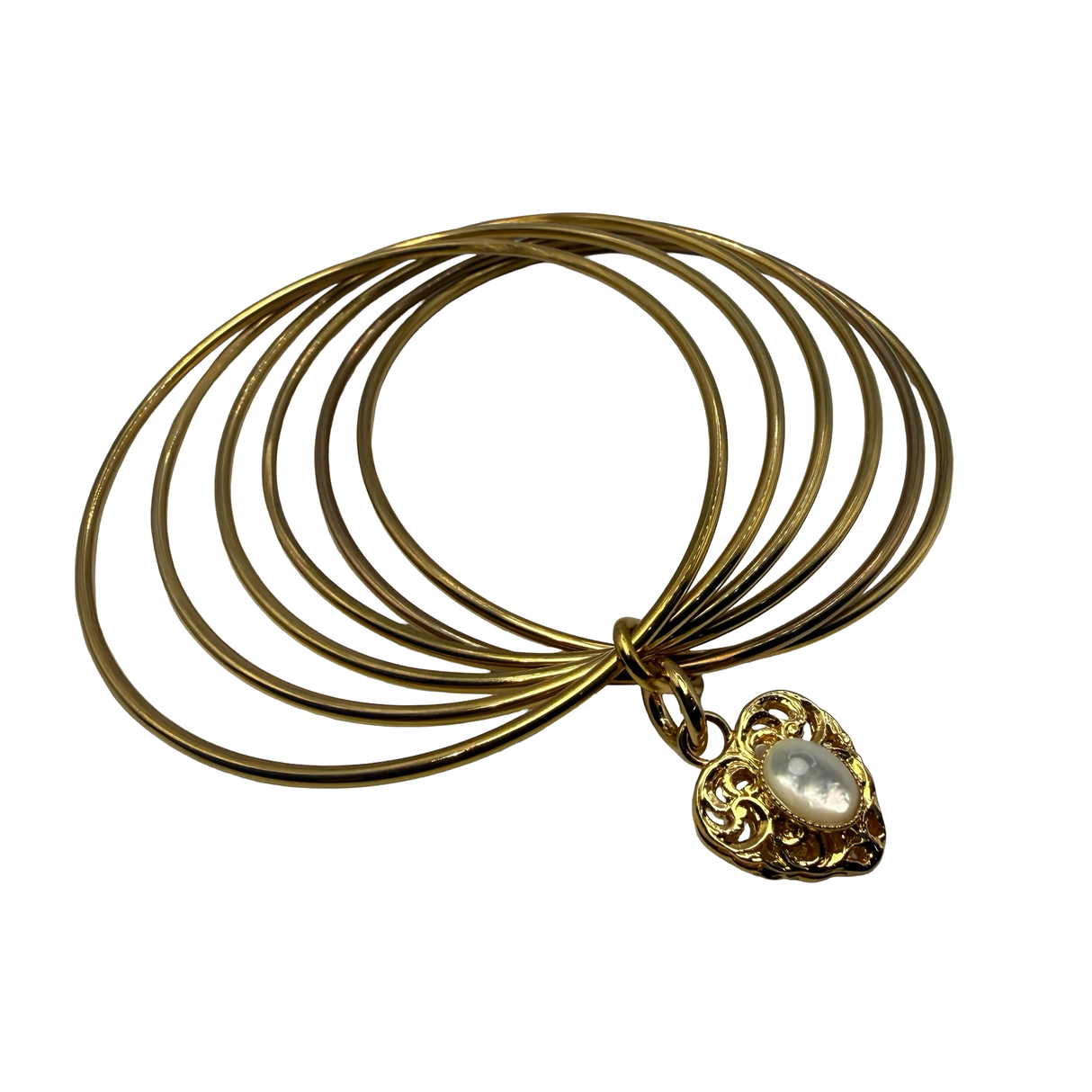 Bracciale 6 fili Lanterna Cuore Madreperla
