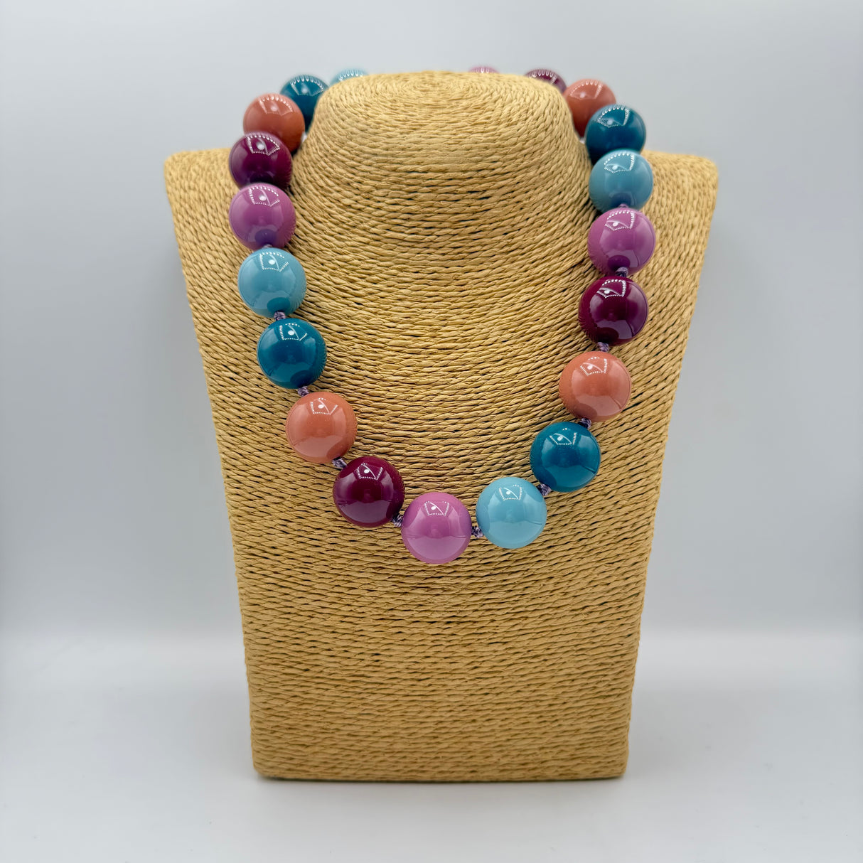 Collana sfere in Resina Multicolor 4
