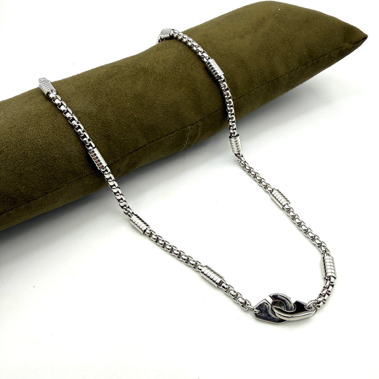 Collana Veneziana con Barilotti in Acciaio