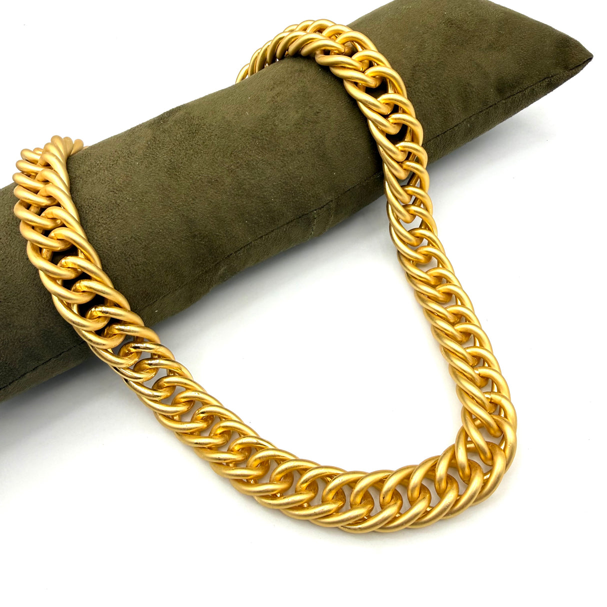 Collana Grumetta Spina di pesce Oro opaco