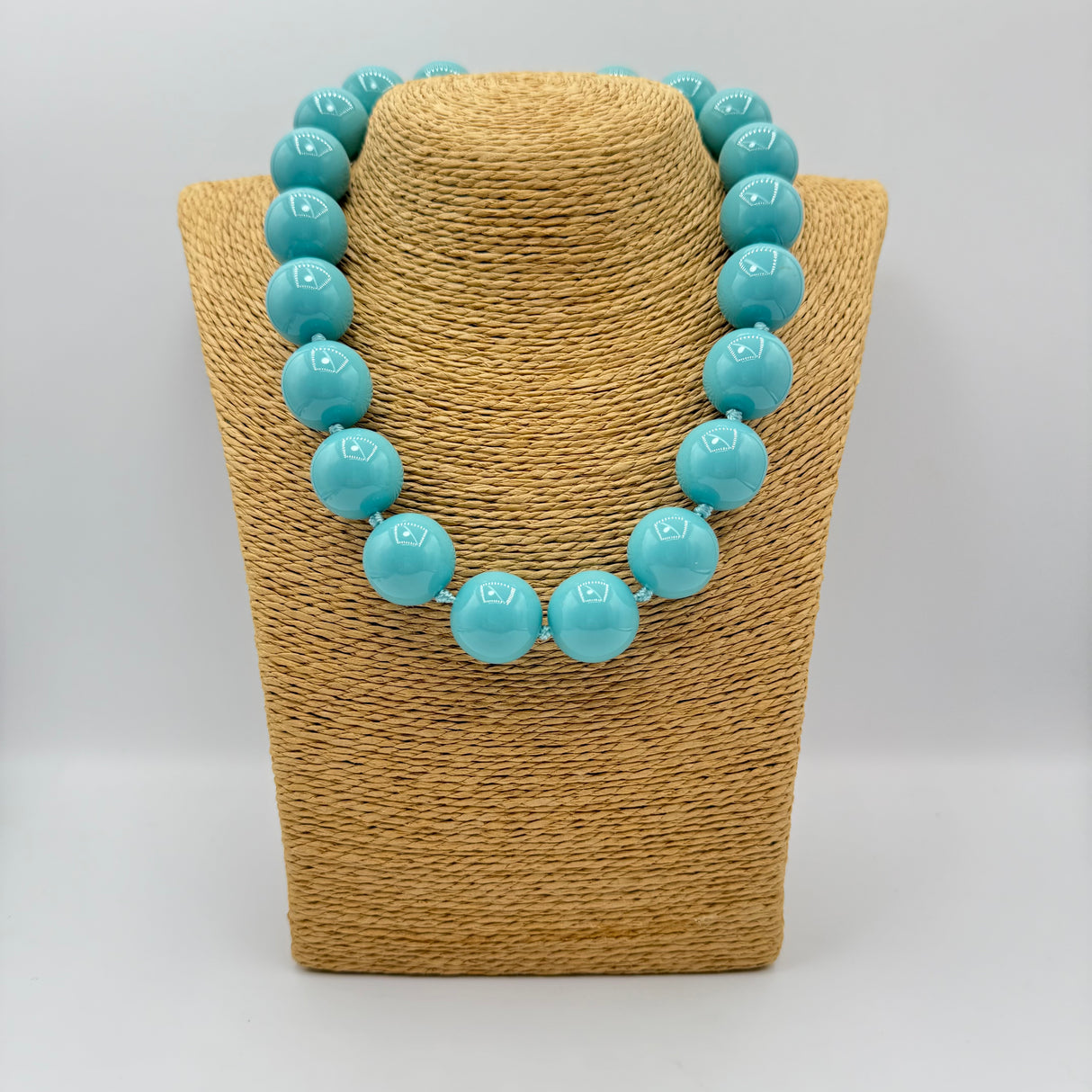 Collana sfere in Resina Turchese Scuro