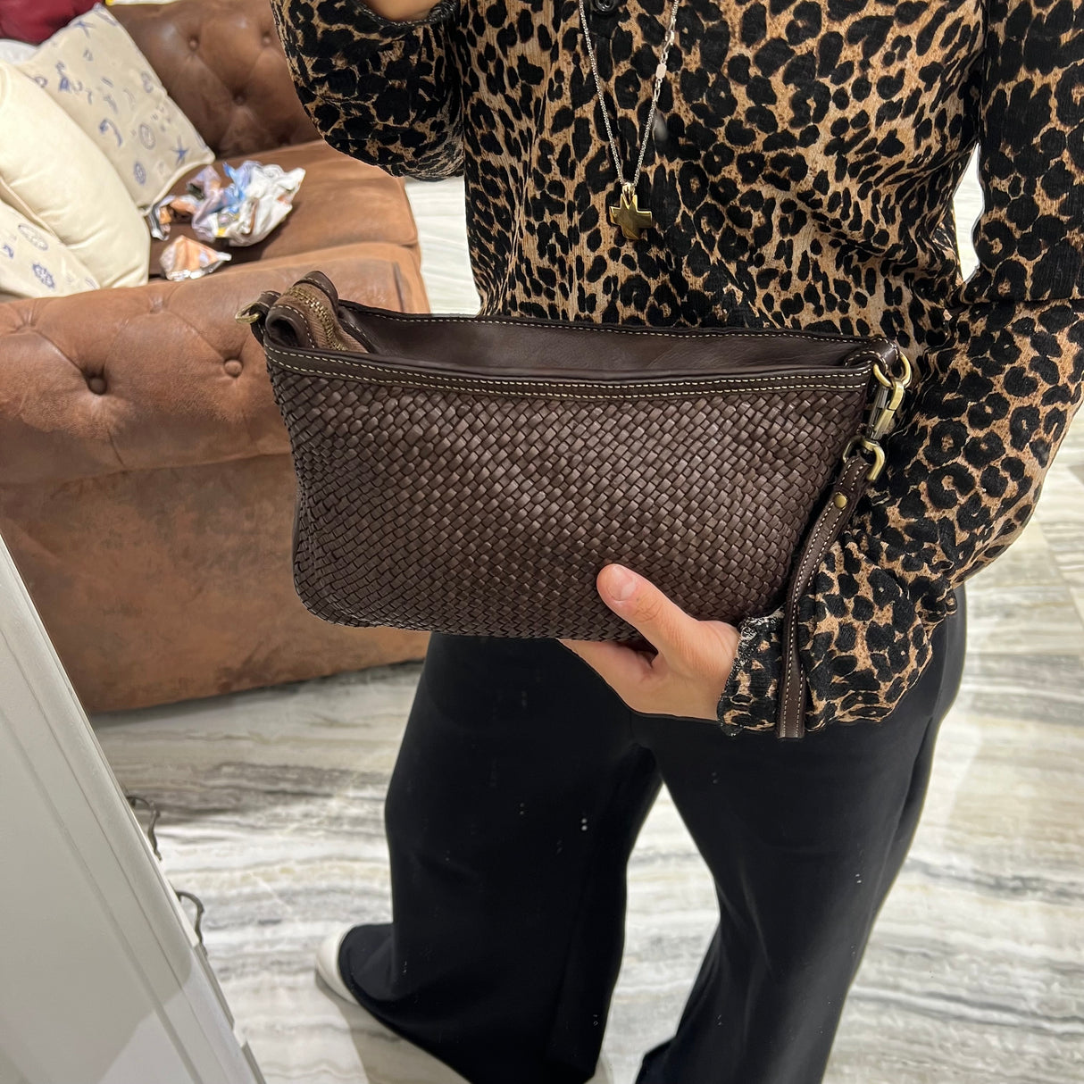 Pochette Intreccio Testa di Moro