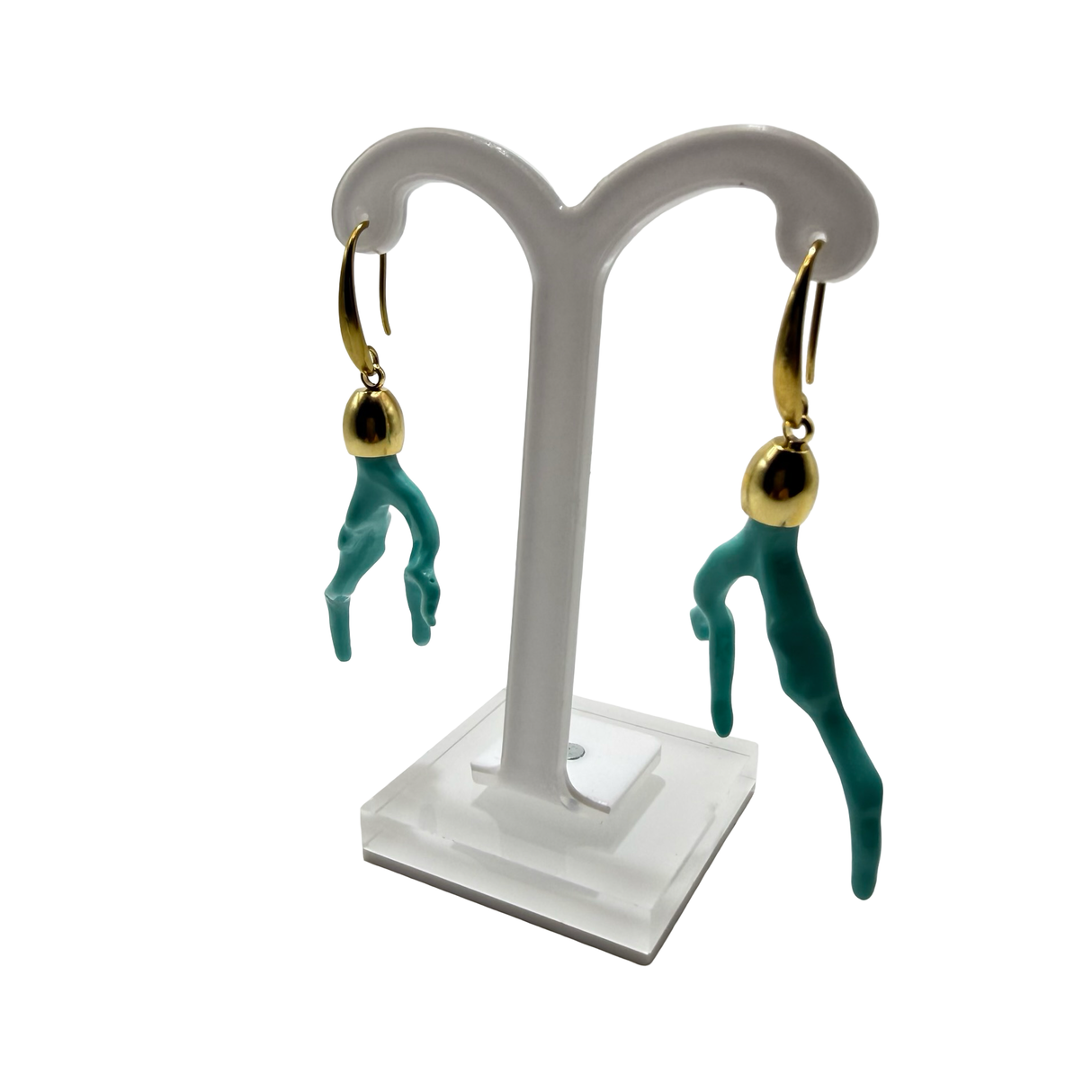 Orecchini Ramo di Corallo Resina