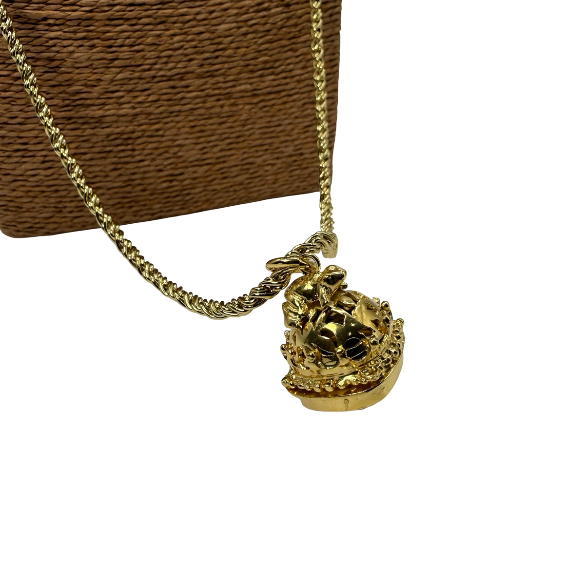 Collana Lanterna 6 Campana Giada Verde Smeraldo e Rana
