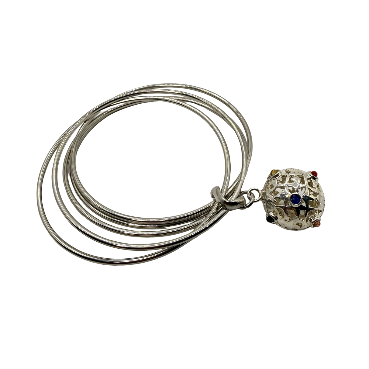 Bracciale 5 fili mina anni 60' silver