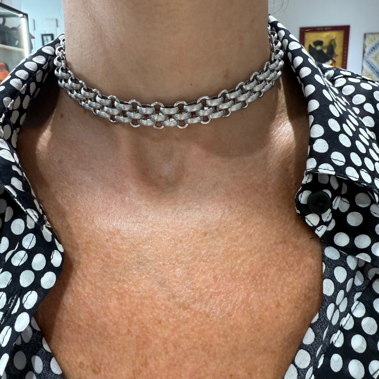 Collana Maglia Celine rigata