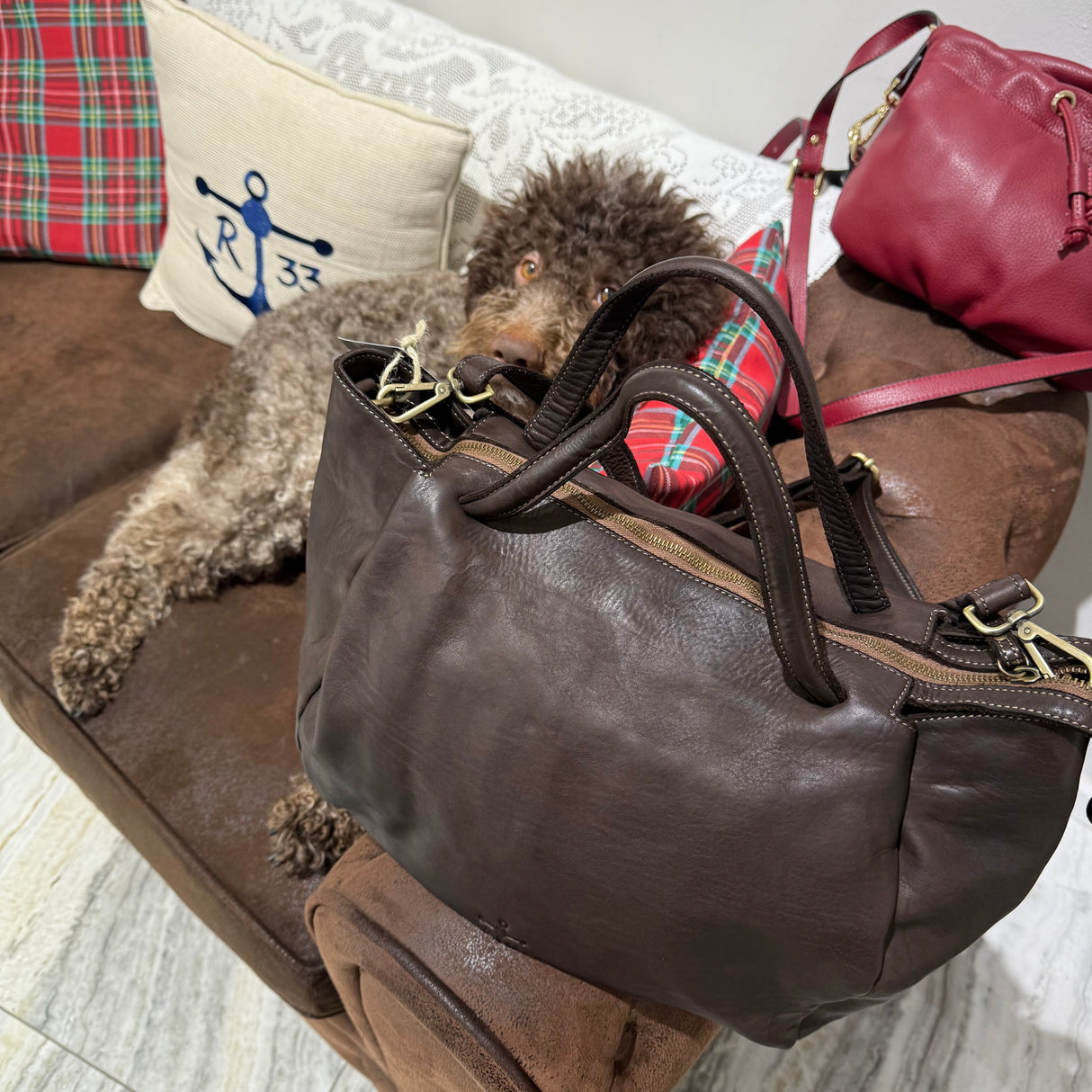 Borsa Shopper Ron Testa di moro