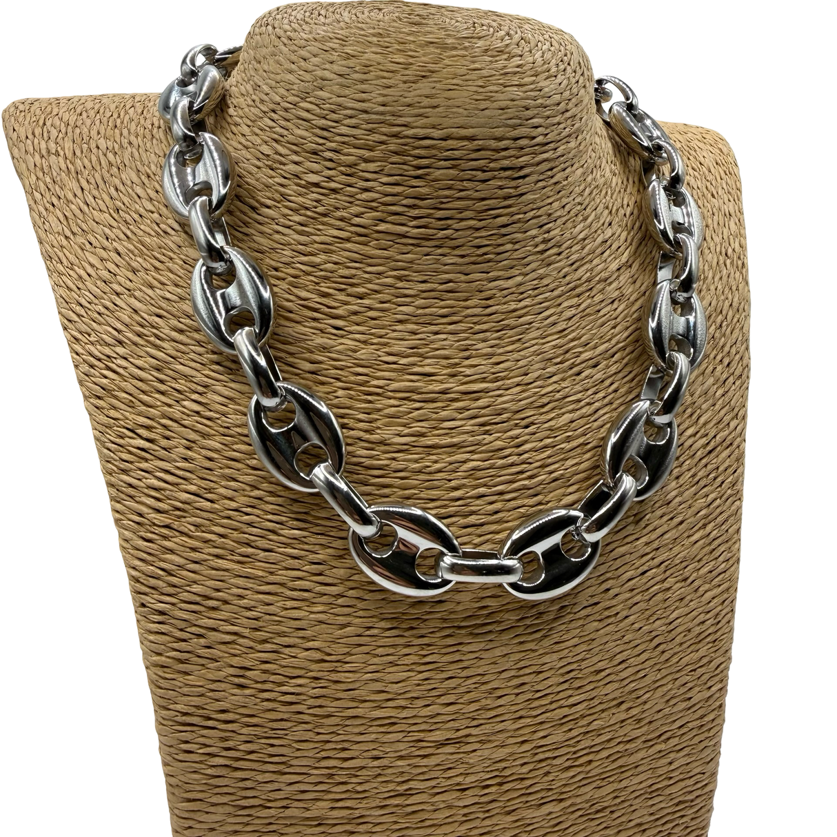 Collana Catena Marinara acciaio Big