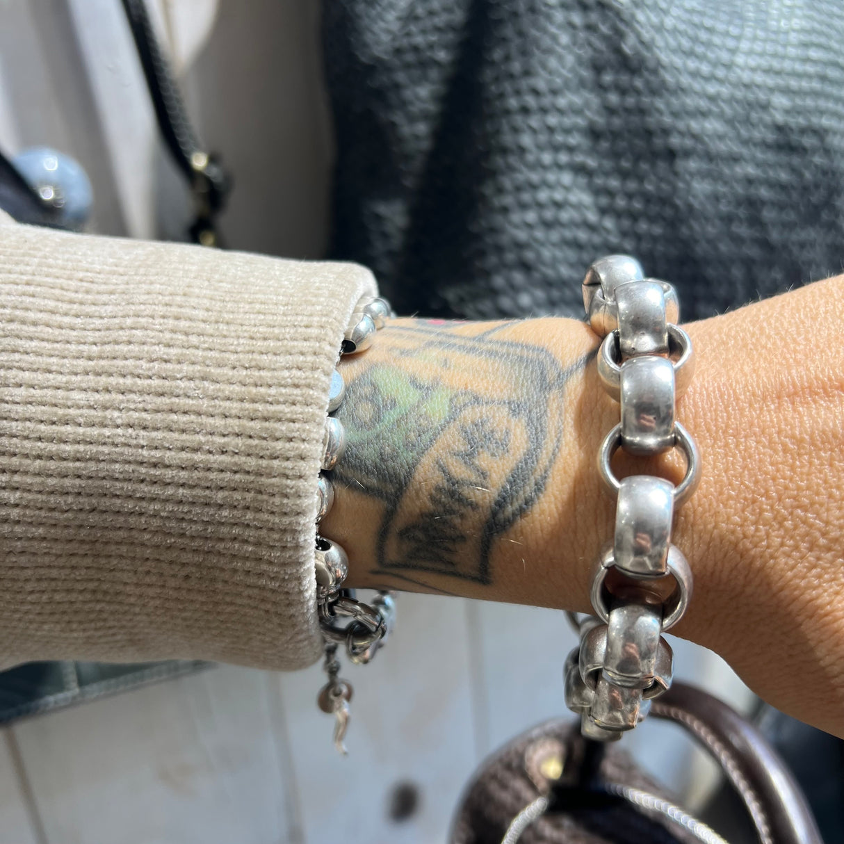 Bracciale Maglia Rolò Ottone