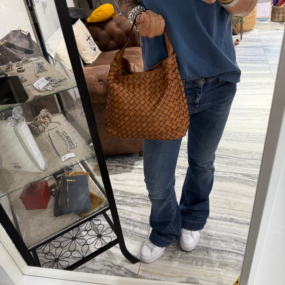 Borsa Mirtilla Big Cuoio