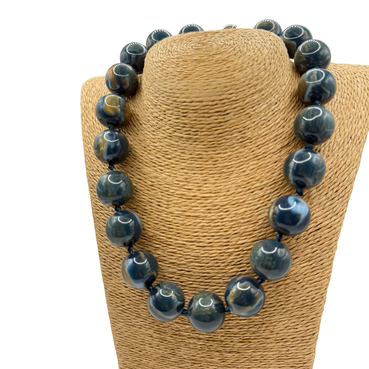 Collana sfere in Resina Multicolor Lunare Ottanio