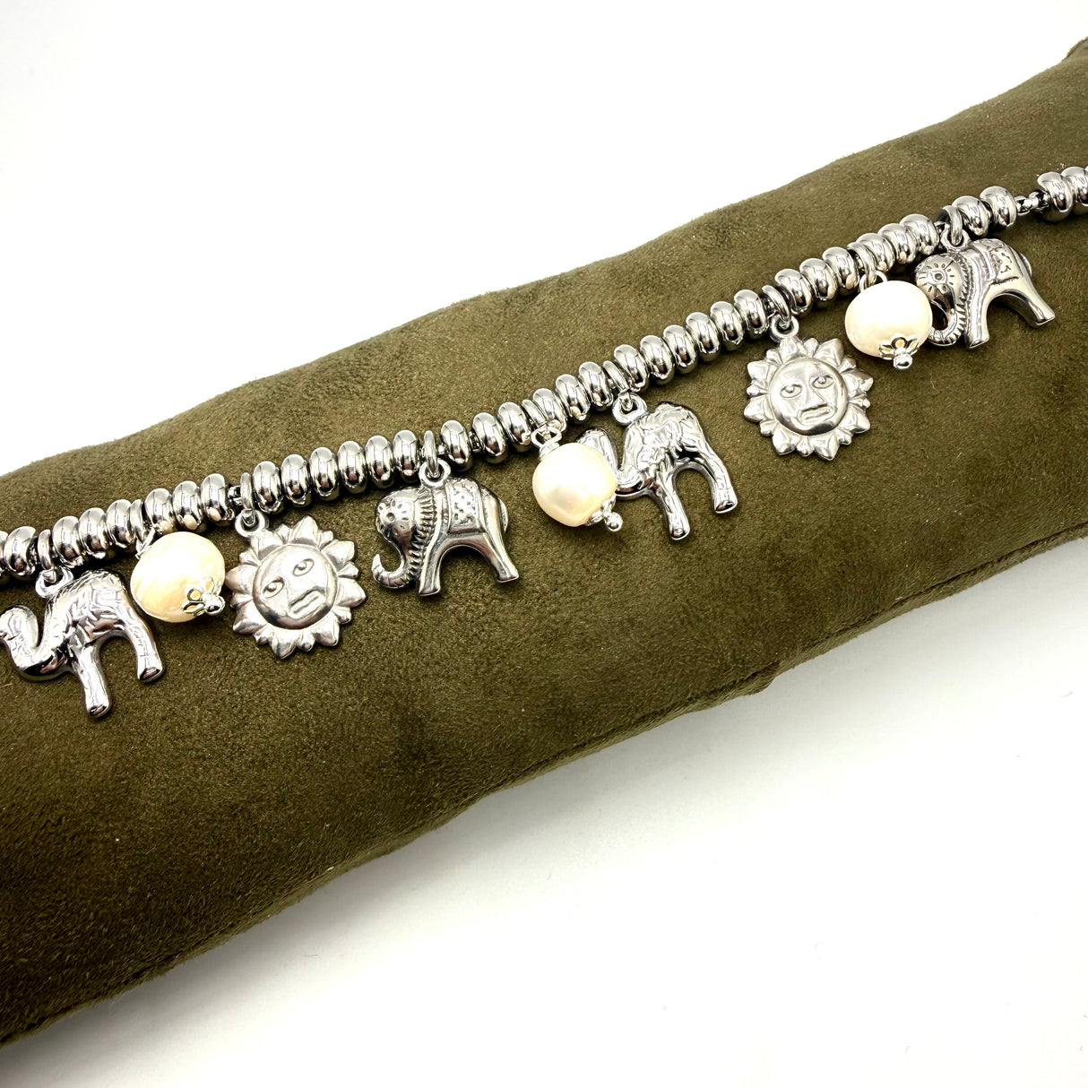 Bracciale Lucky Rainbow Cammello, Sole, Elefante