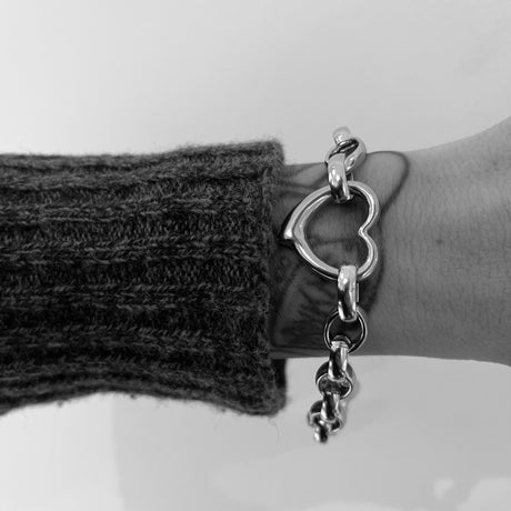 Bracciale Cuore Acciaio inossidabile