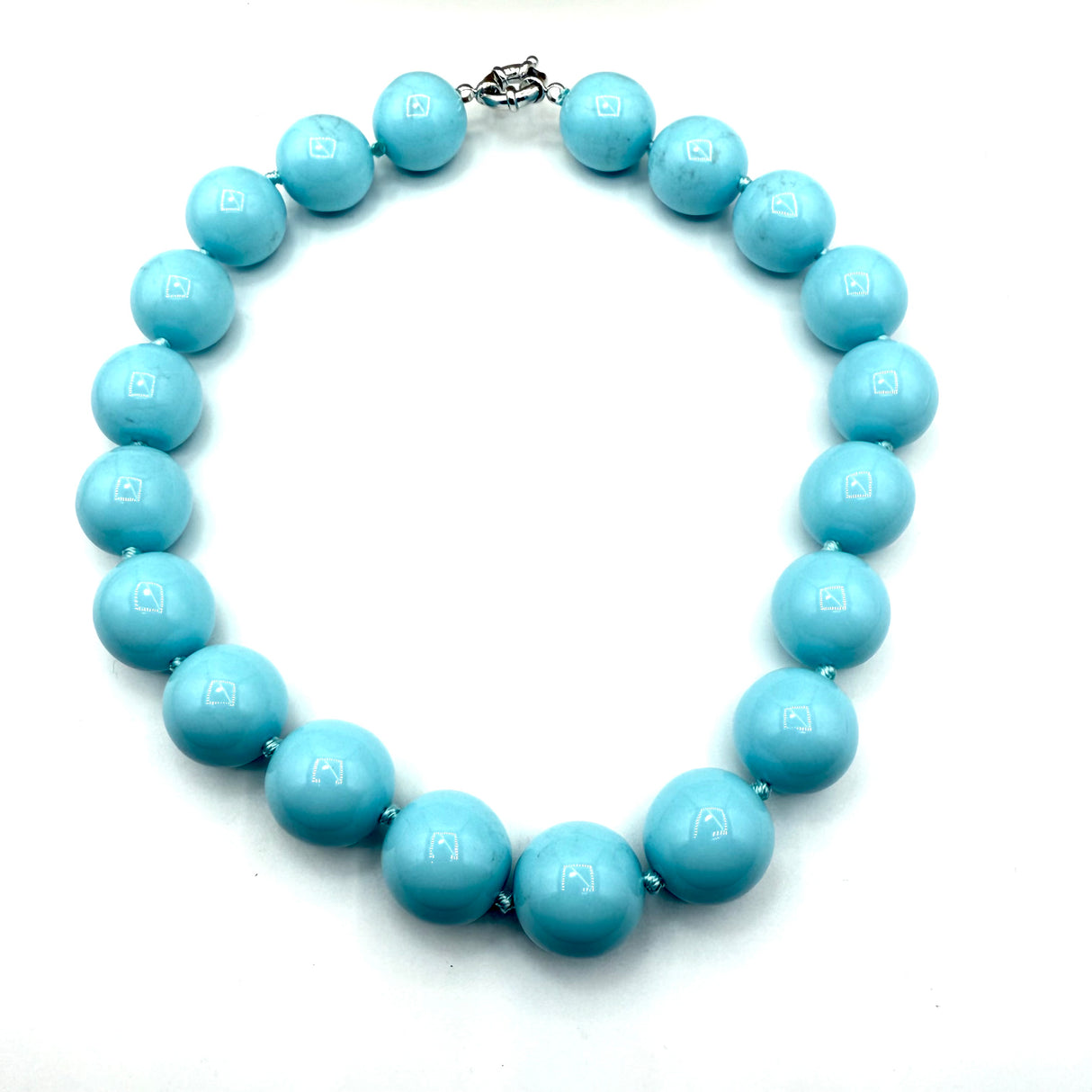 Collana sfere in Resina Turchese