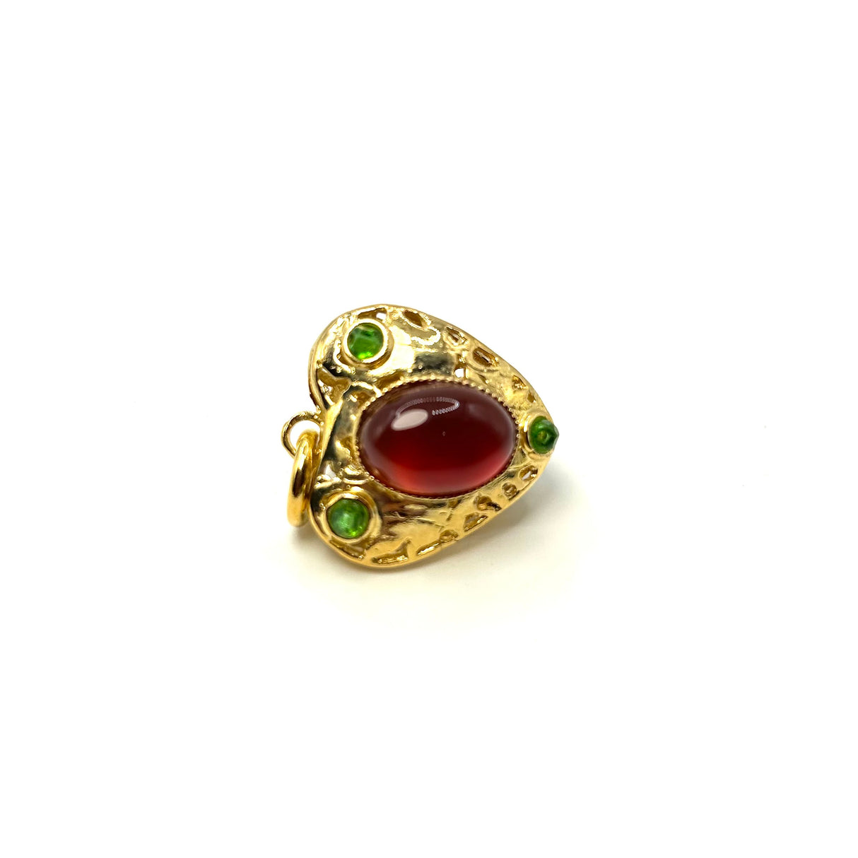Charm Lanterna Cuore Corniola