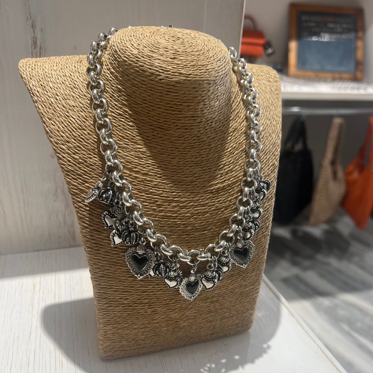 Collana Lucky Cuore Sacro Black