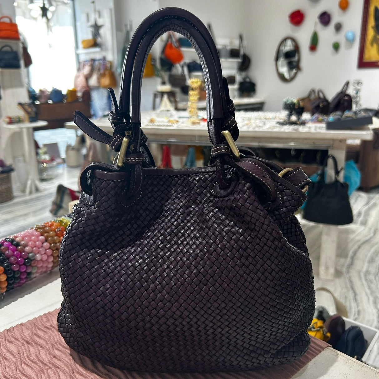 Borsa Rachele Small Borgogna