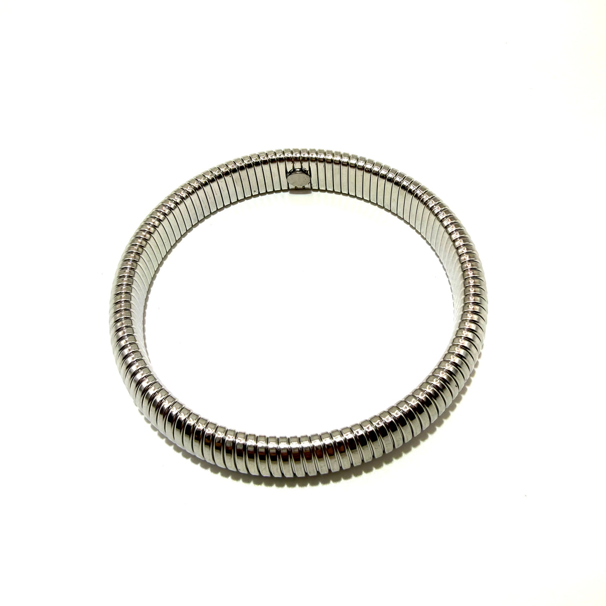 Bracciale Tubogas acciaio Silver 1.2 cm