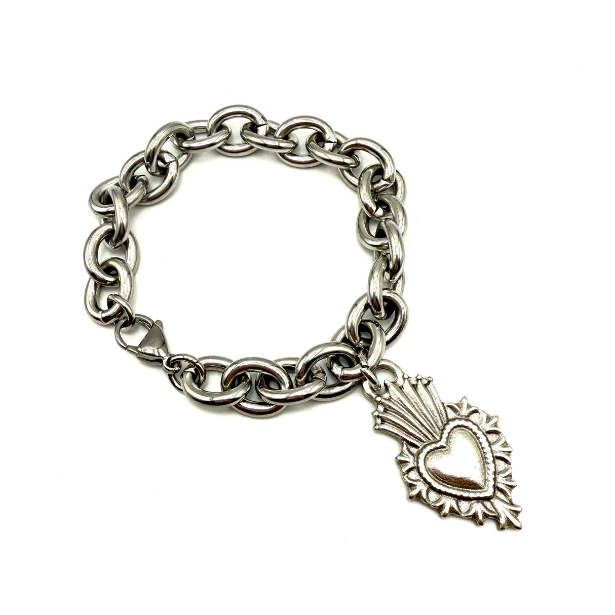 Bracciale Cuore Sacro Fiamma