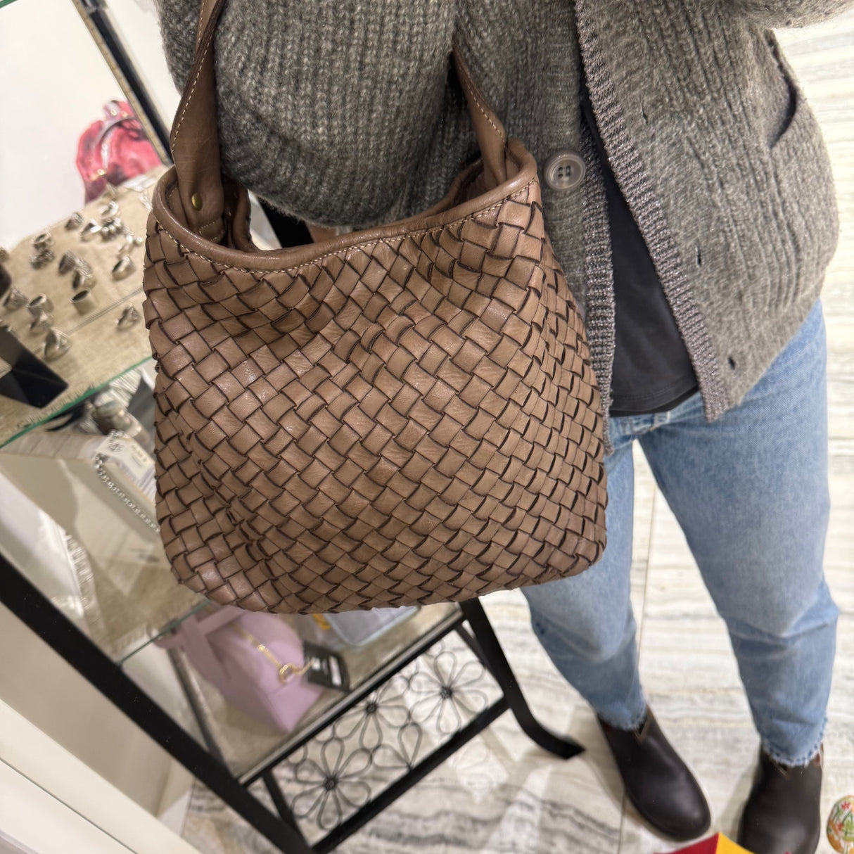Borsa Mirtilla Big Taupe